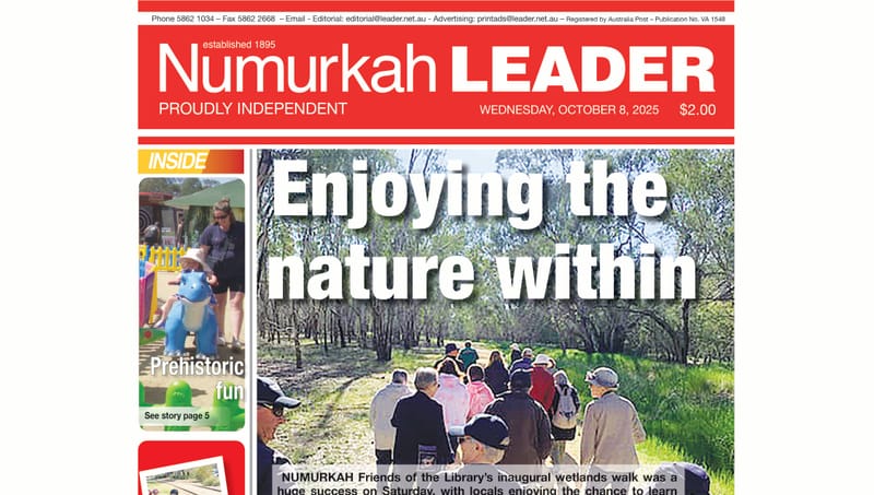 Numurkah Leader Digital Edition October 8 2025 post image
